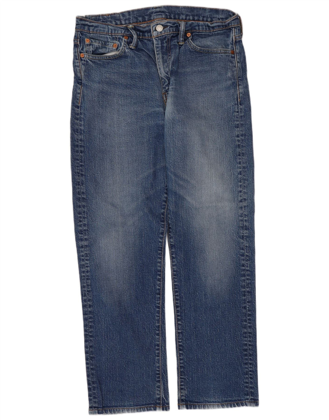 Levi's Uomo 504 Jeans dritti W32 L27 Blu