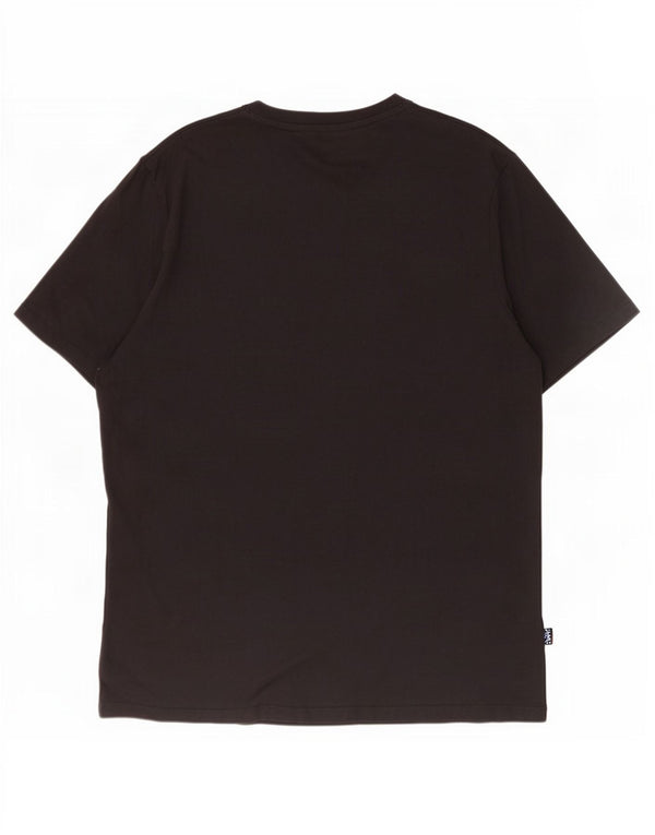 T-shirt grafica da uomo con vestibilità regolare Timberland Top XL in cotone nero