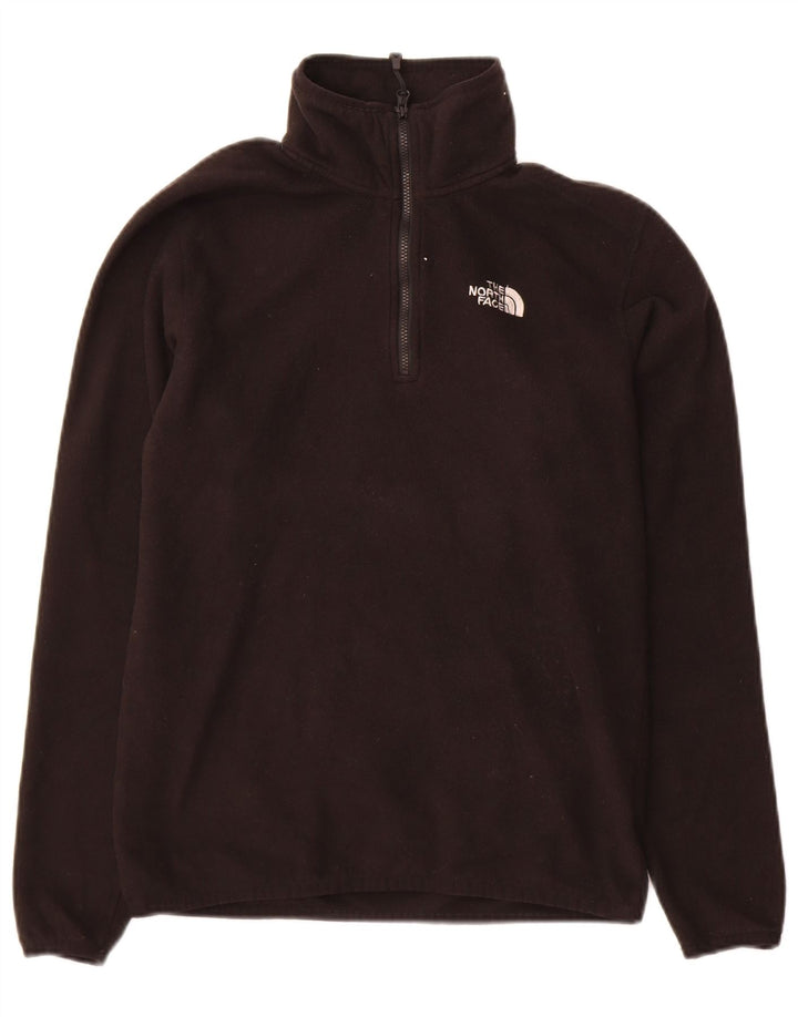 Maglione in pile da uomo The North Face con zip e collo piccolo in poliestere nero