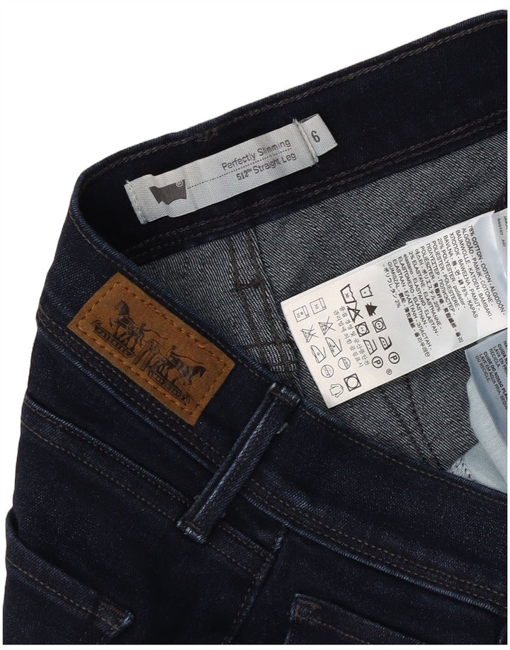 Jeans dritti 512 da donna Levi's US 6 medi W28 L28 Blu navy