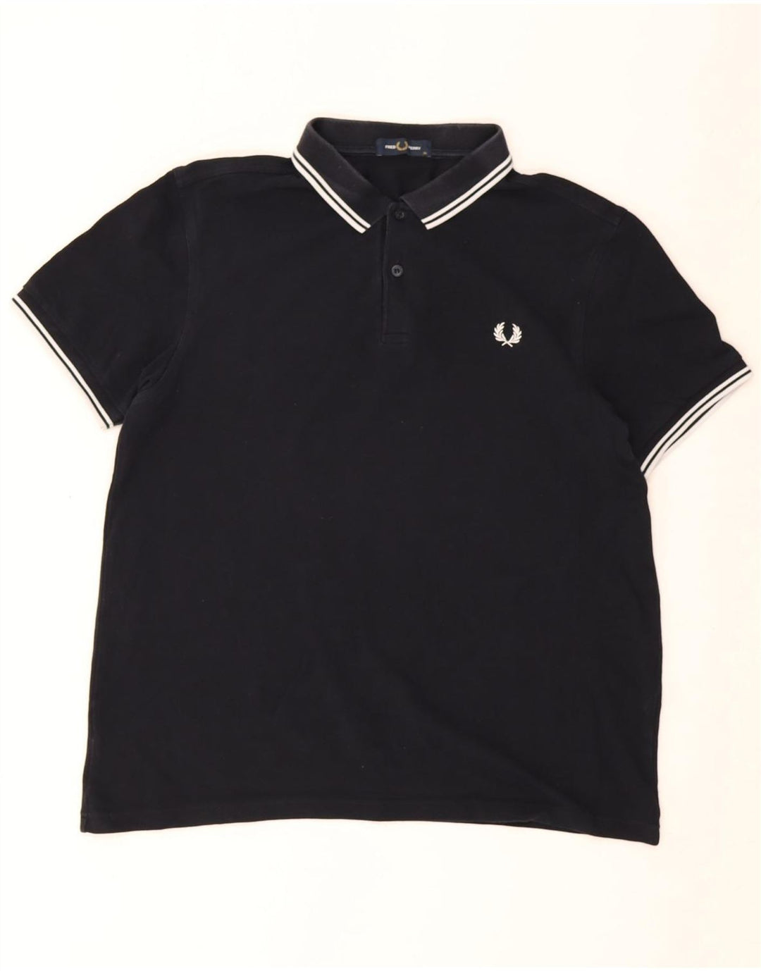 Polo da uomo Fred Perry XL in cotone blu navy