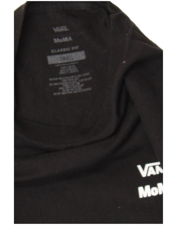 VANS Top Moma da uomo con vestibilità classica grafica a maniche lunghe in cotone nero