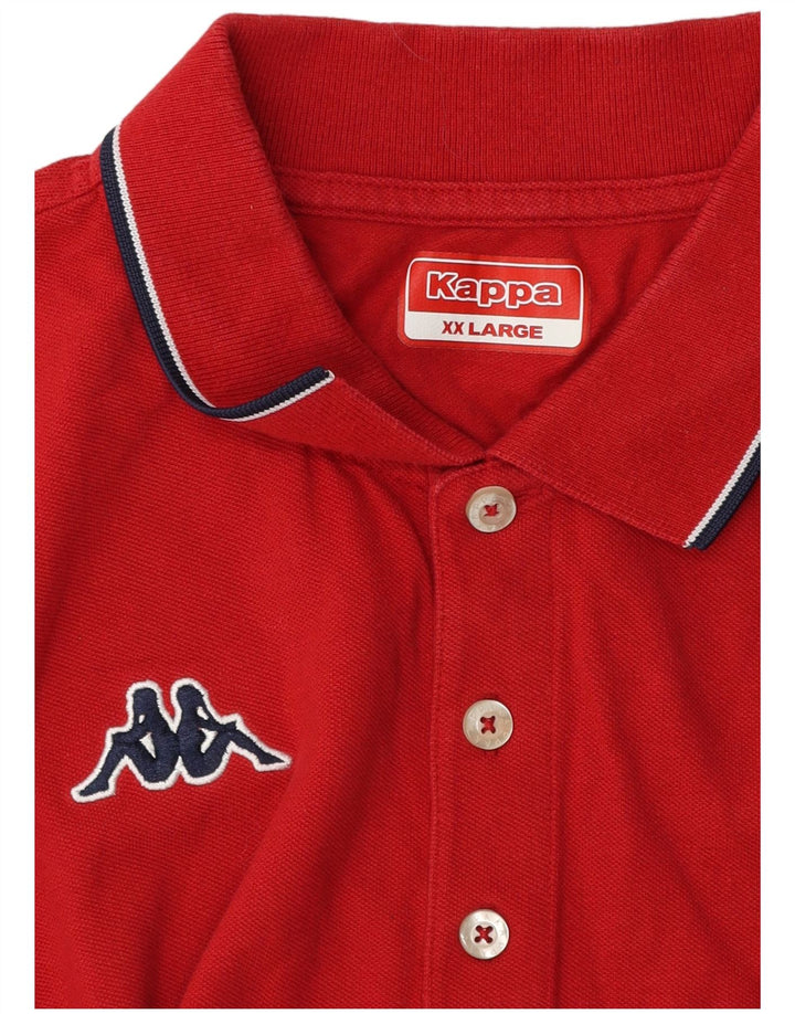 Polo Kappa da uomo 2XL rossa