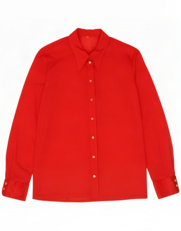 Vintage Womens Shirt IT 50 XL Red