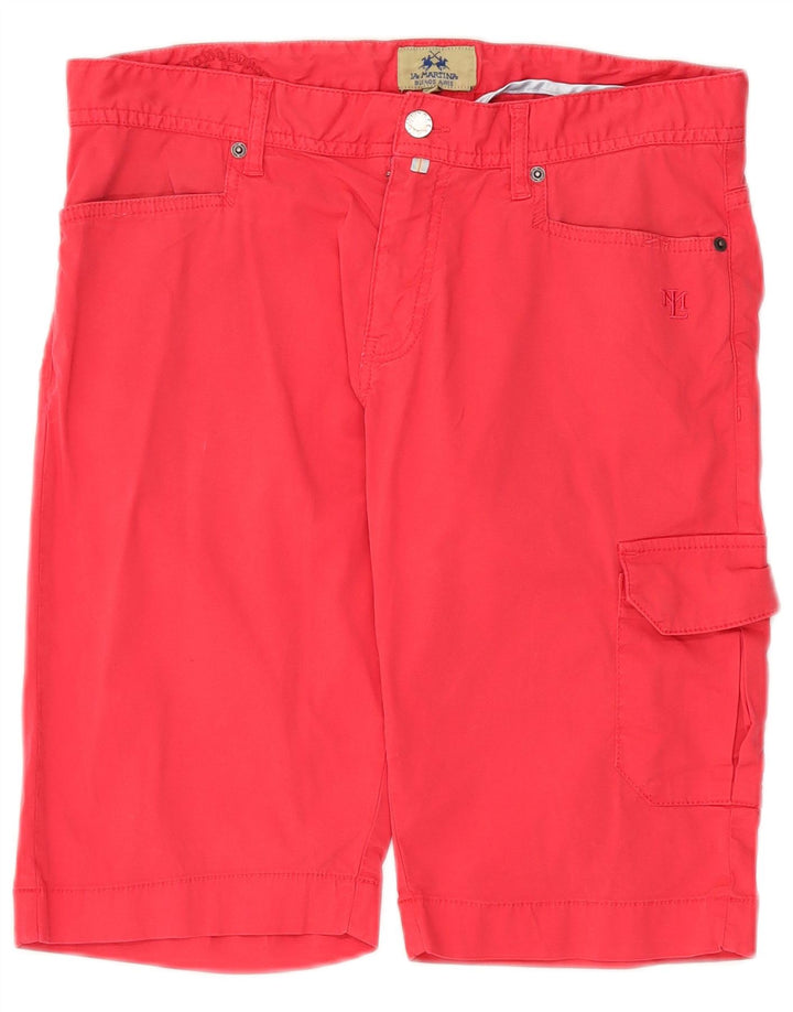Pantaloncini cargo da uomo LA MARTINA W34 Large in cotone rosa