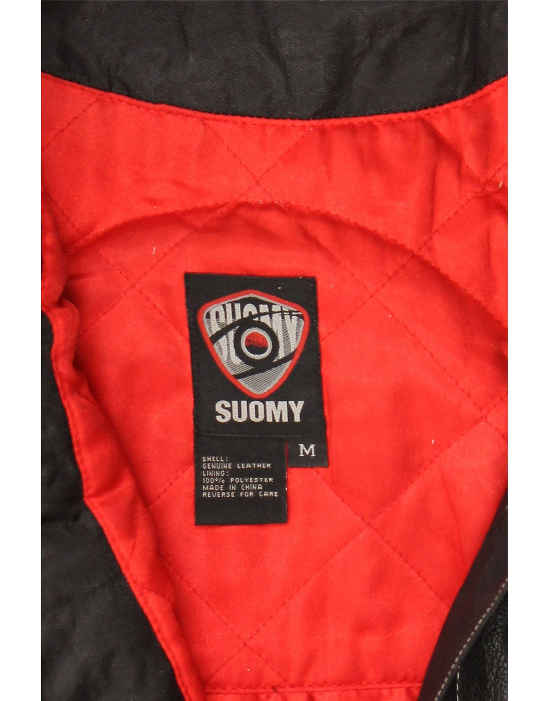 Giacca in pelle Moto Racer da donna Suomy UK 12 media pelle nera