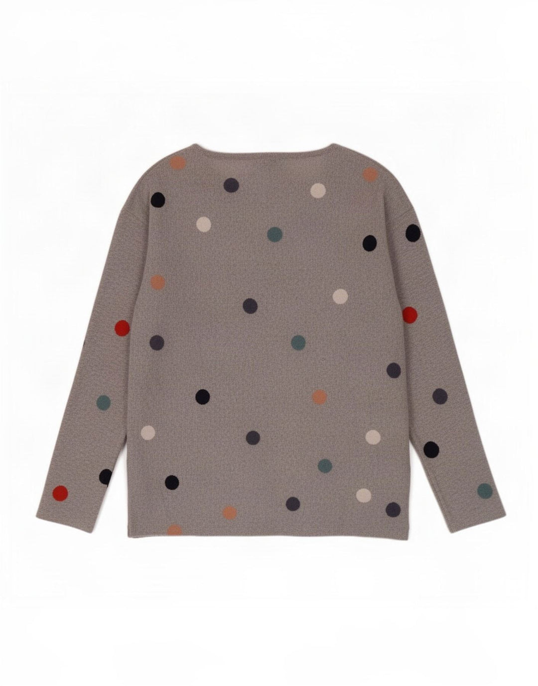 Maglione maglione con scollo a barca da donna di White Stuff UK 10 Piccolo pois grigio
