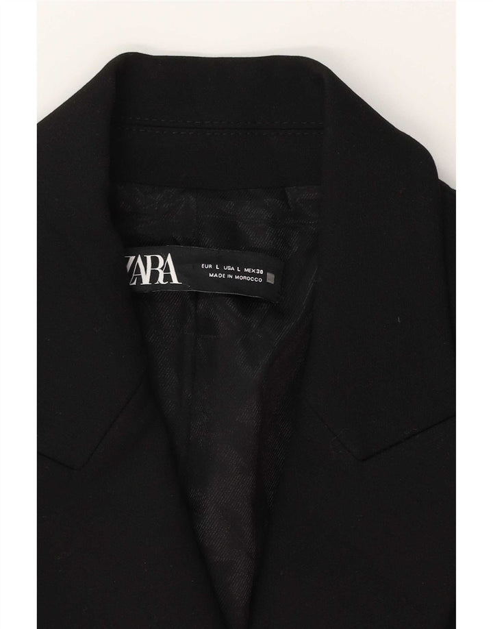 Giacca blazer doppiopetto da donna Zara UK 14 grande nera