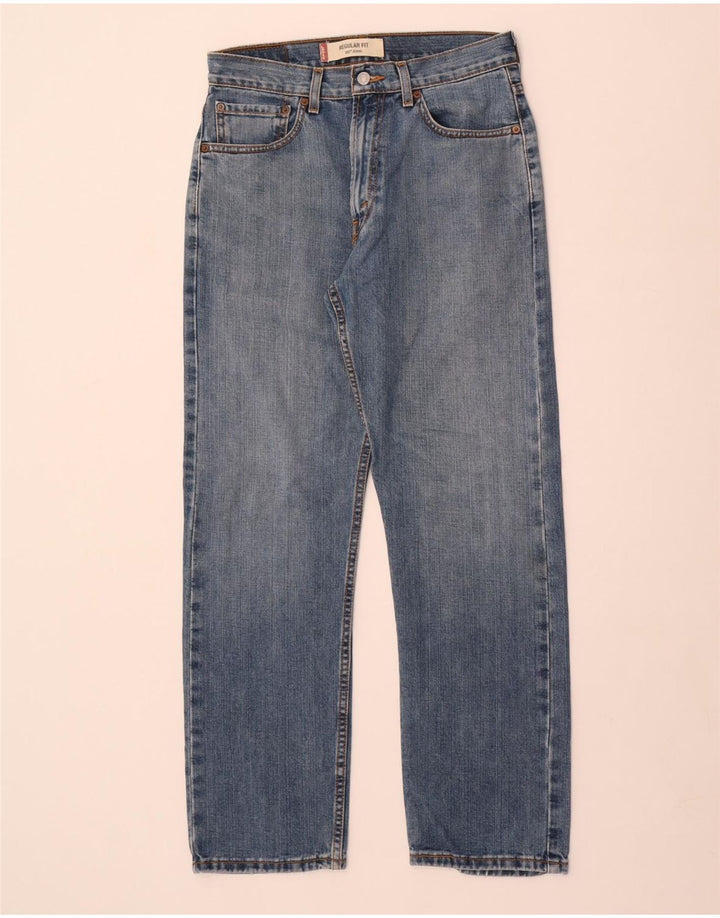 Jeans dritti da uomo Levi's 505 vestibilità regolare W32 L30 cotone blu