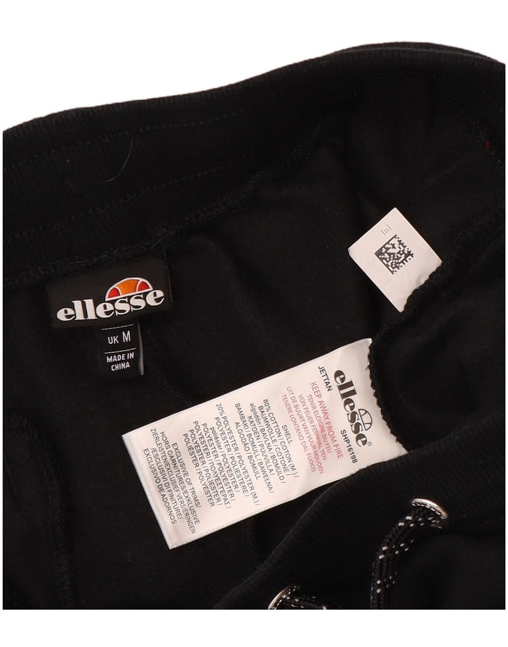 Pantaloni da tuta con grafica da uomo Ellesse Joggers medio cotone nero