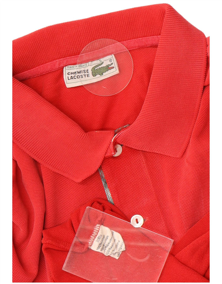 Polo da uomo Lacoste taglia 5 grande in cotone rosso