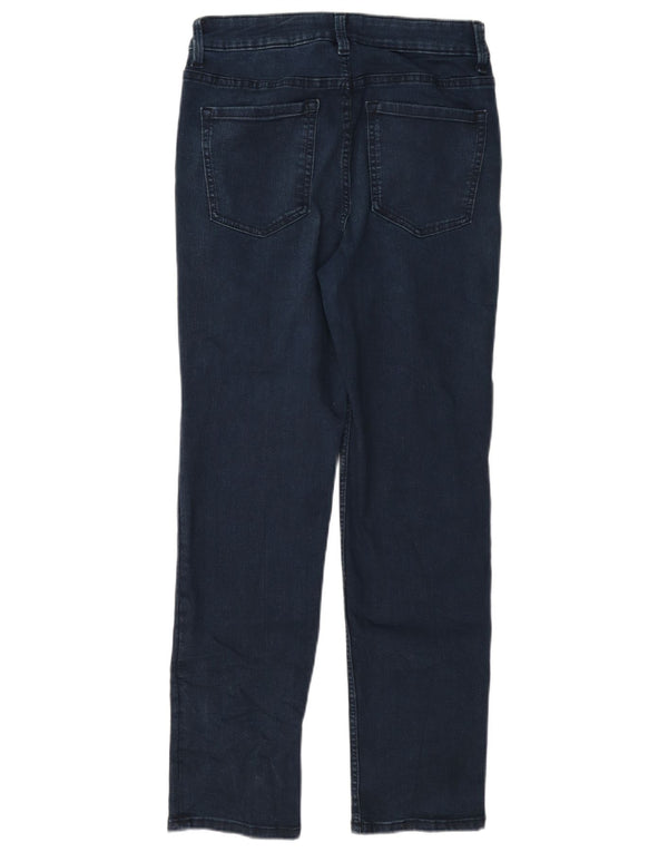 Marks & Spencer Donna The Sienna Straight Jeans UK 10 Small W27 L27 Blu