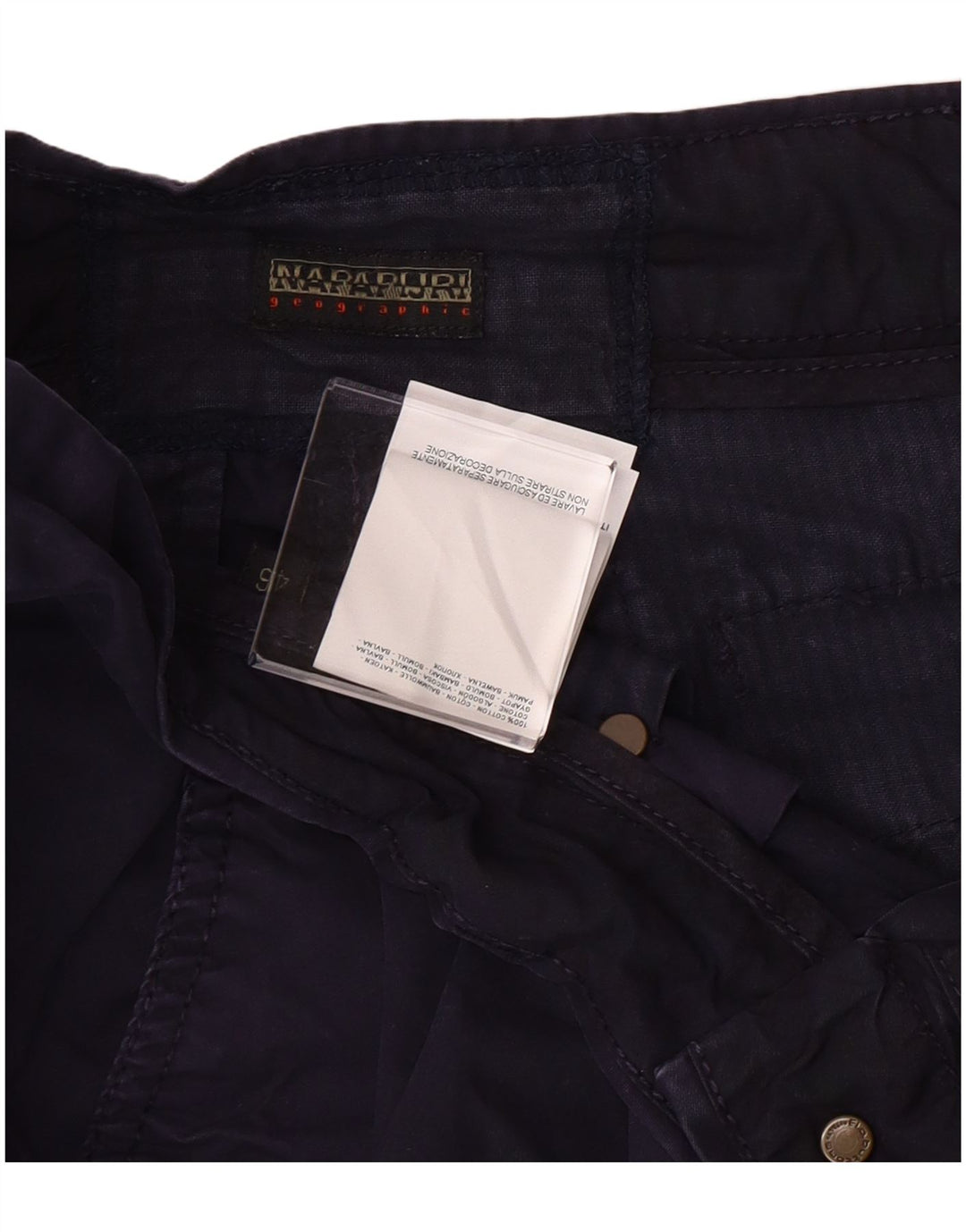 Pantaloncini cargo da uomo Napapijri IT 46 piccoli in cotone blu navy