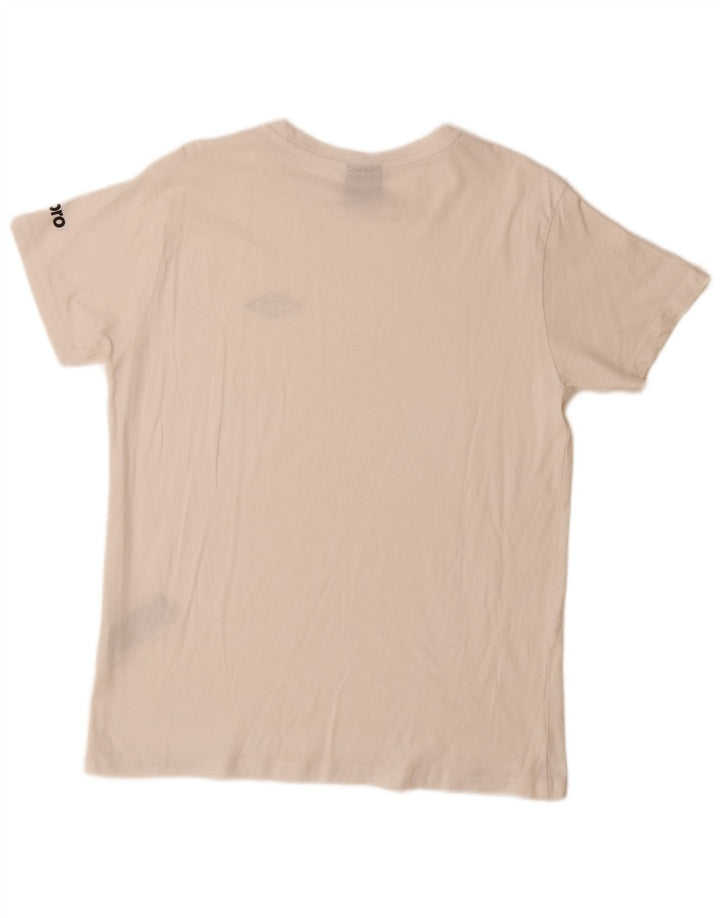 UMBRO T-shirt da uomo Top grande in cotone bianco