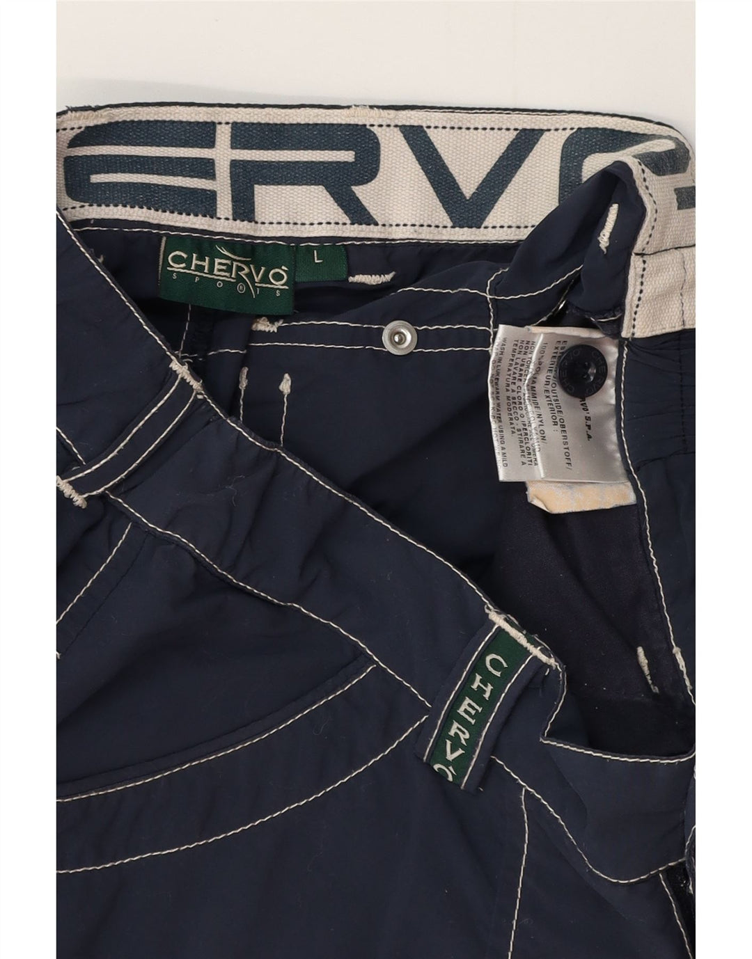 Pantaloncini cargo da ragazzo CHERVO 11-12 anni Large W26 blu navy in poliammide