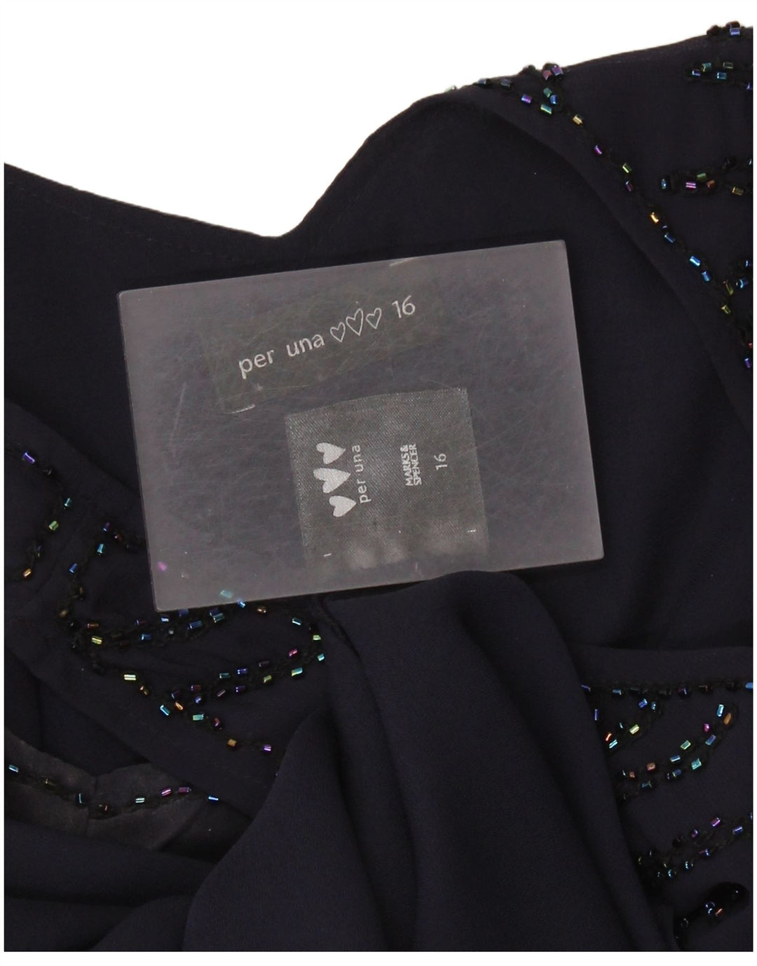 Abito a trapezio senza maniche da donna Marks & Spencer UK 16 Grande poliestere viola