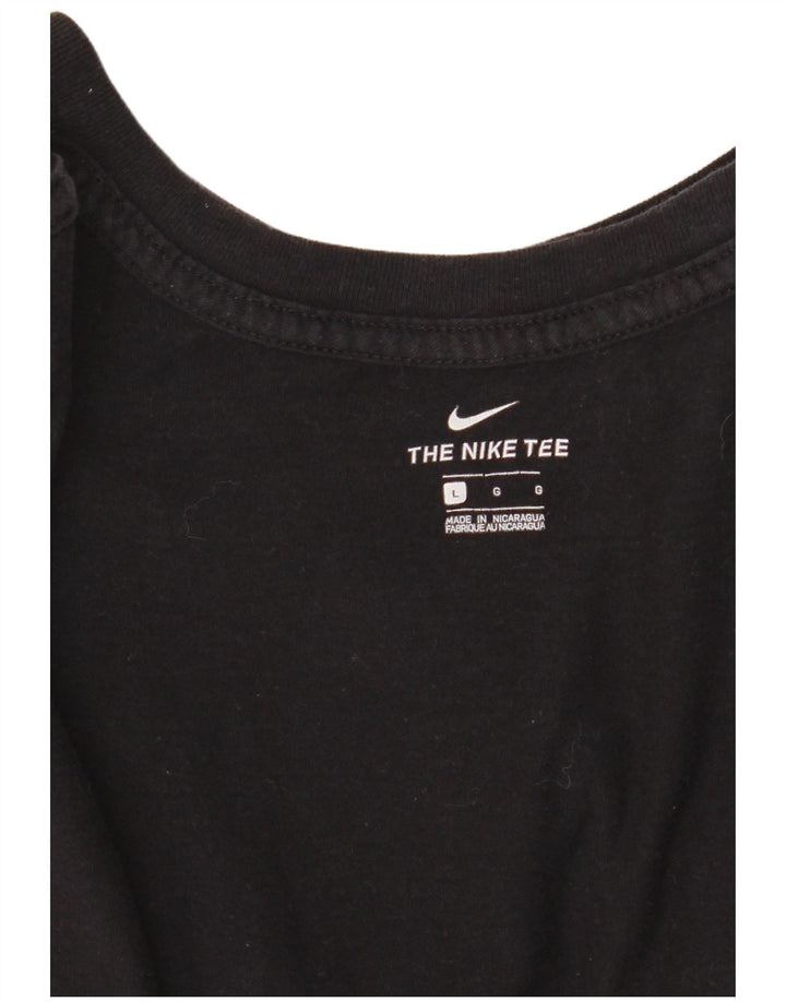 T-shirt grafica da donna Nike Top UK 14 grande nera