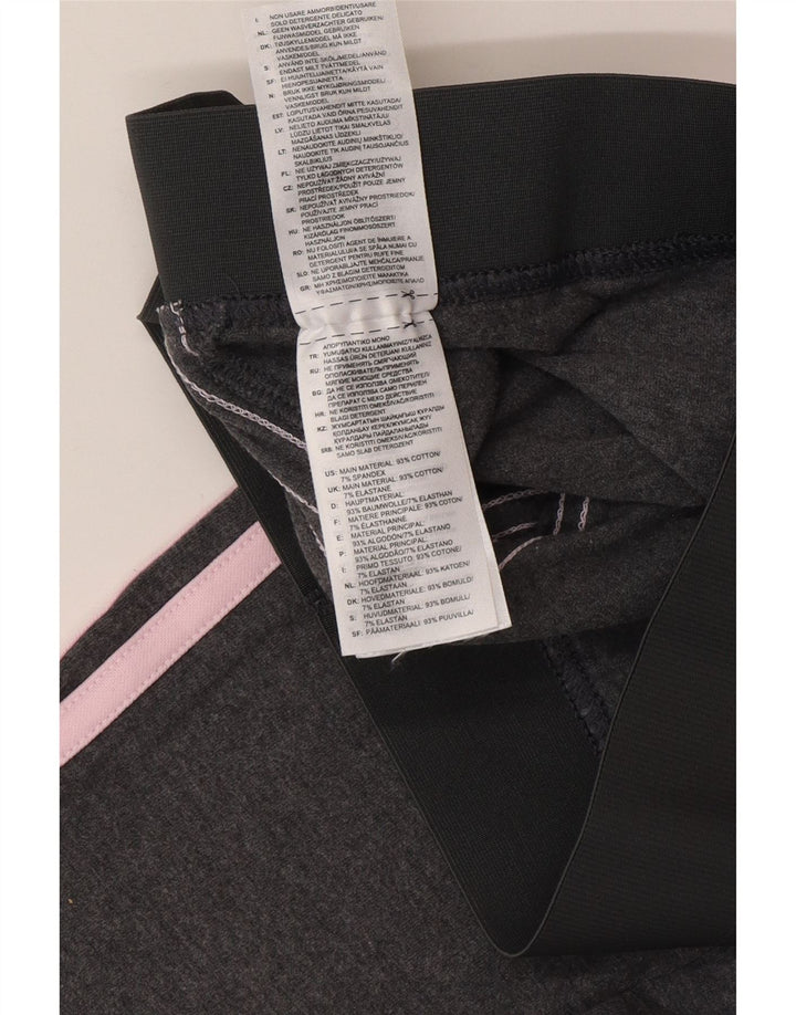 Leggings Adidas da donna UK 8/10 piccolo cotone grigio