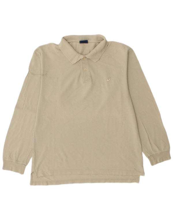 Polo Asics Uomo Manica Lunga Small Beige
