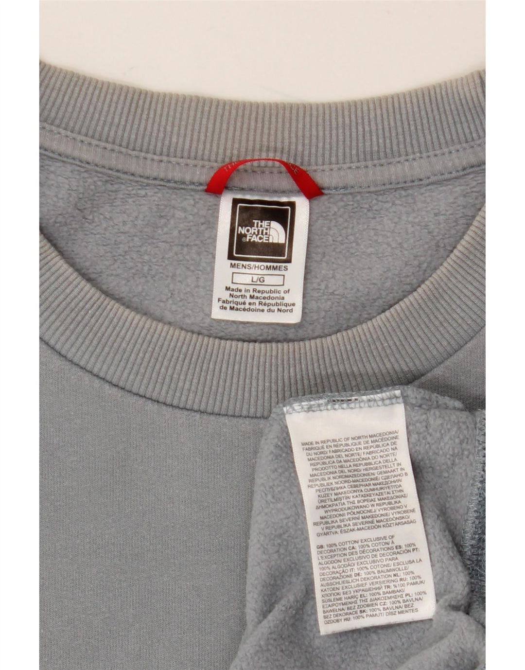 THE NORTH FACE Felpa grafica da uomo Maglione grande cotone grigio