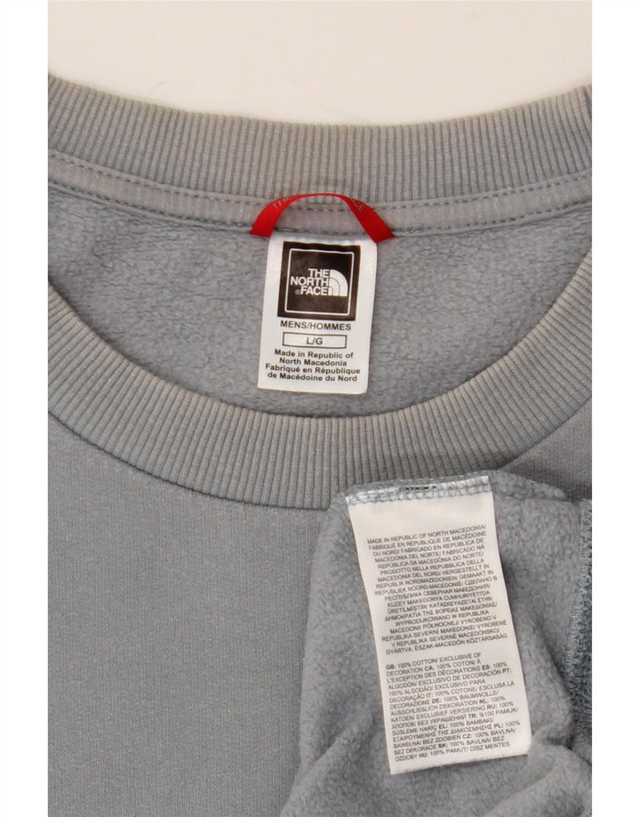 THE NORTH FACE Felpa grafica da uomo Maglione grande cotone grigio