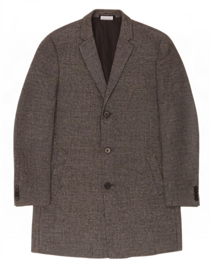 Cappotto da uomo Marks & Spencer UK 40 grande lana grigia