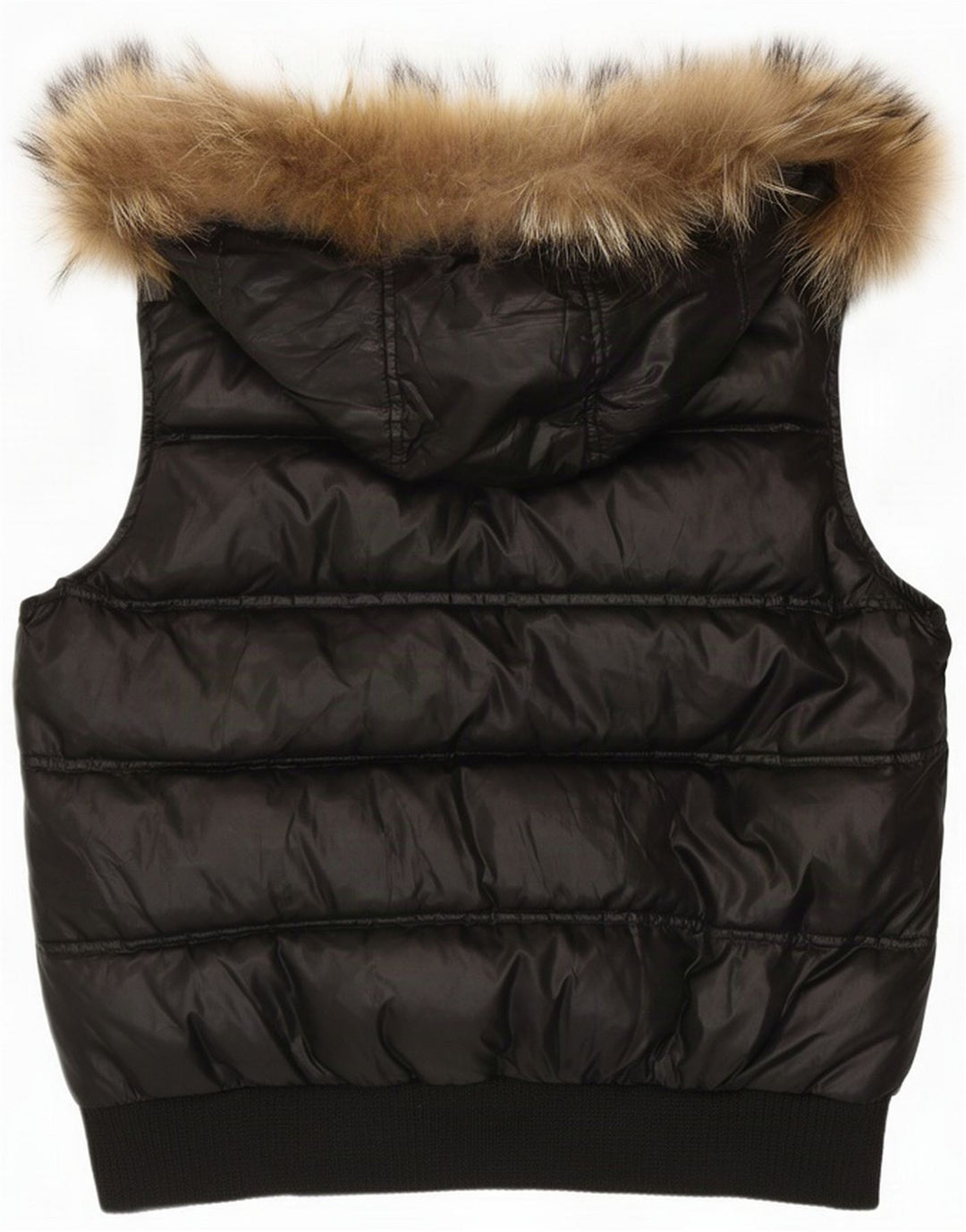 Bomboogie Gilet imbottito con cappuccio da donna UK 16 Large Nero Poliestere