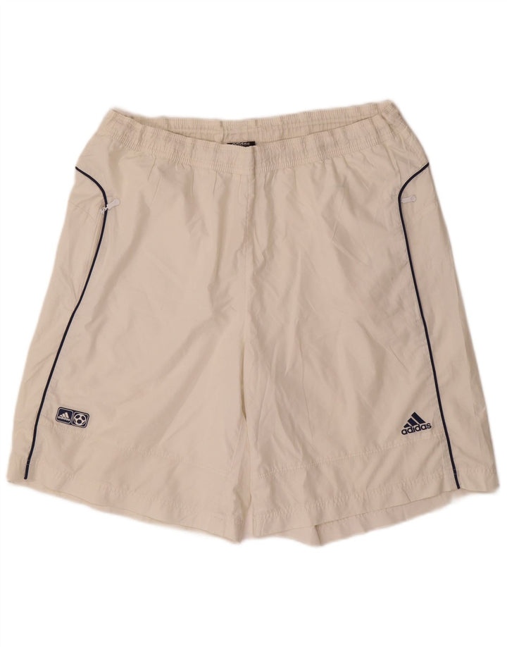 Pantaloncini sportivi da uomo Adidas XL poliestere bianco