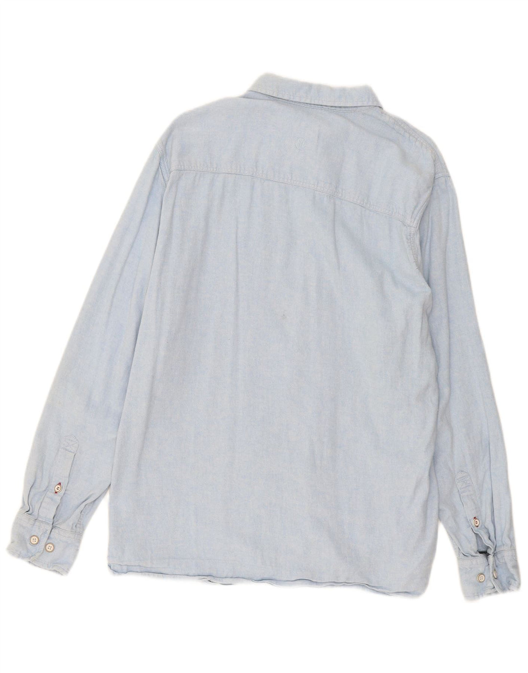 Camicia in flanella da uomo Fat Face, grande lino blu