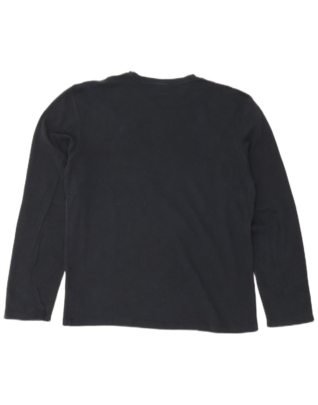 Top Trussardi Uomo Manica Lunga Cotone Righe Grandi Blu Navy