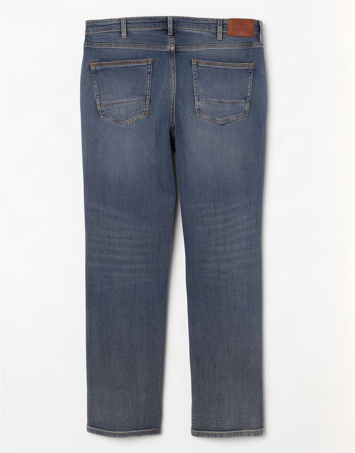 Jeans dritti da uomo Marks & Spencer W36 L29 cotone blu