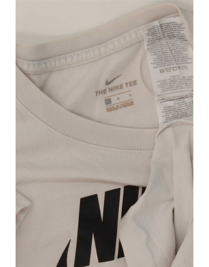 T-shirt grafica da uomo Nike Top grande in cotone bianco