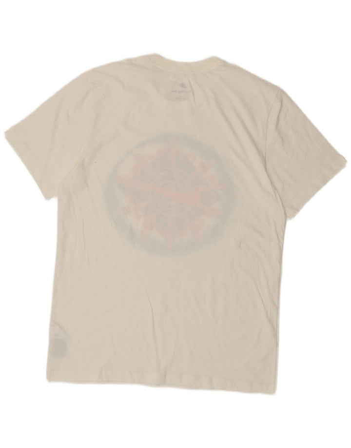 T-shirt grafica da uomo Nike Top in cotone bianco medio