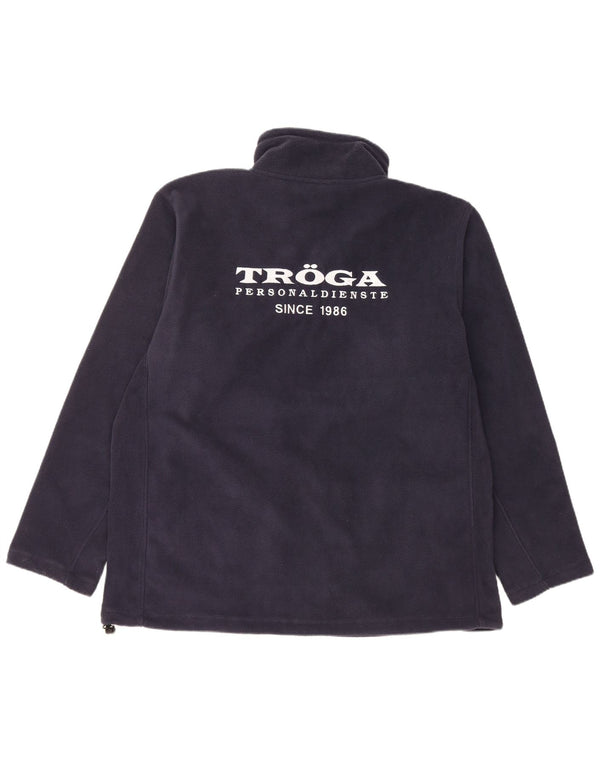 Giacca in pile grafica da uomo Russell Athletic UK 44 2XL poliestere blu navy