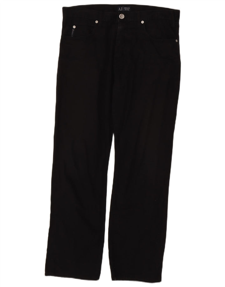 Pantaloni casual dritti da uomo Armani W32 L28 neri