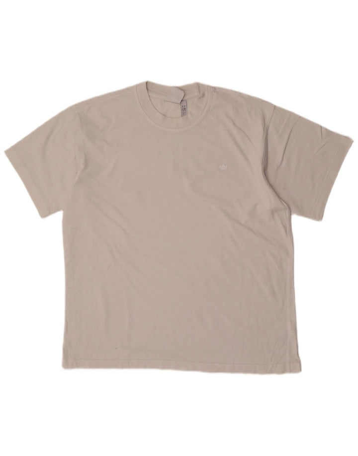Maglietta Adidas da uomo Top Large in cotone bianco