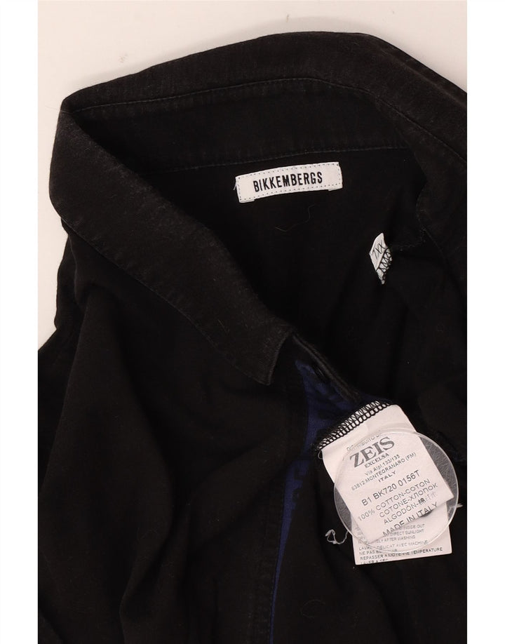 Polo da uomo Bikkembergs 2XL in cotone nero