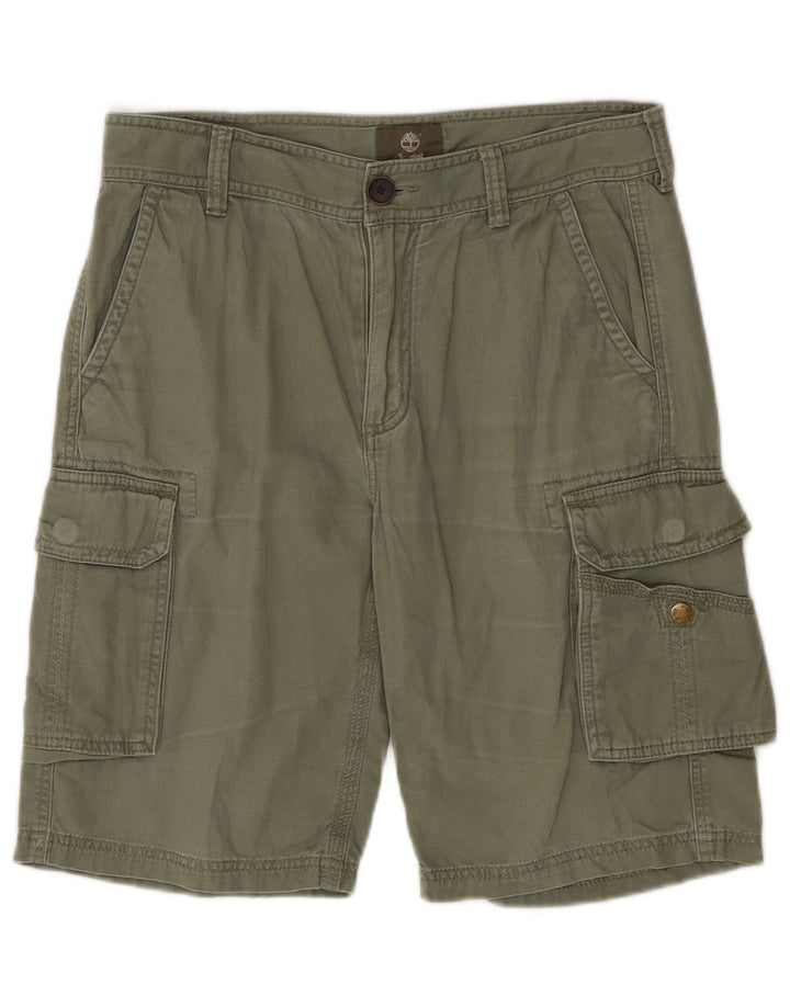 Pantaloncini cargo da uomo Timberland W30 cotone kaki medio
