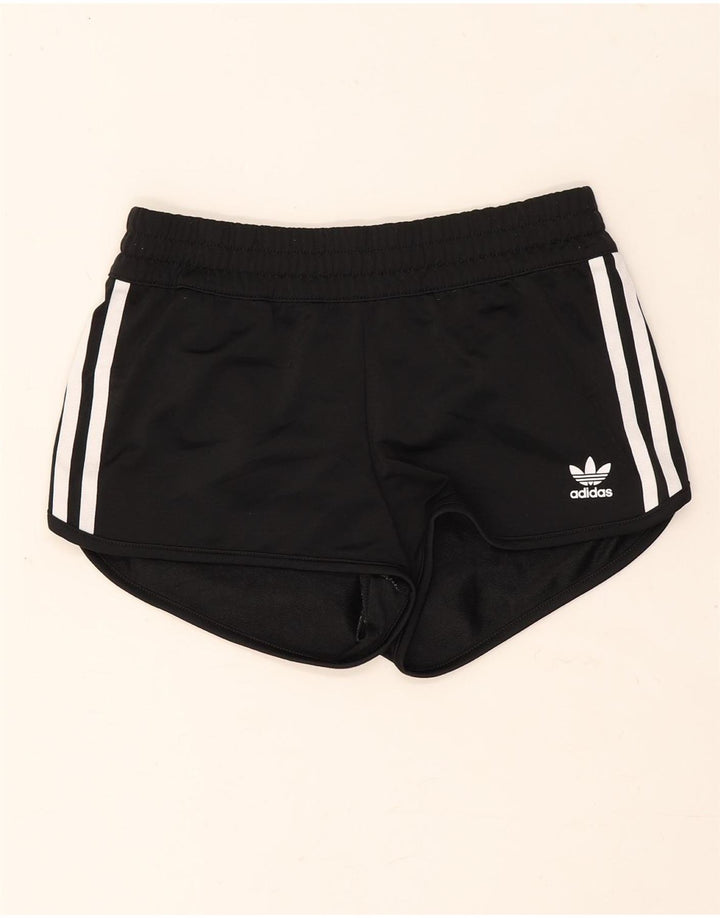 Pantaloncini sportivi Adidas da donna UK 6 XS poliestere nero