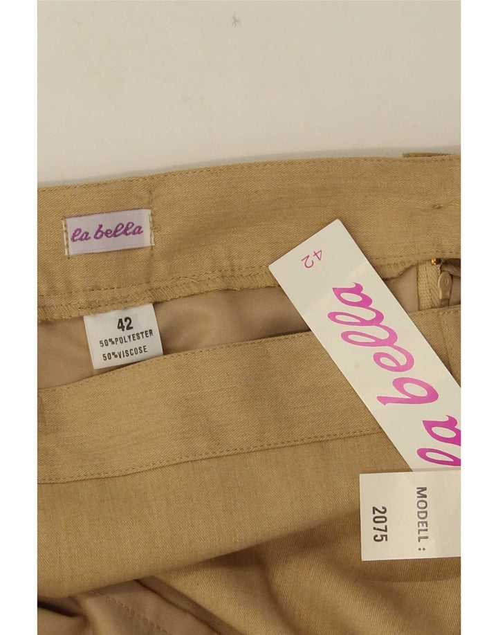 Gonna dritta da donna La Belle IT 42 media W30 poliestere beige