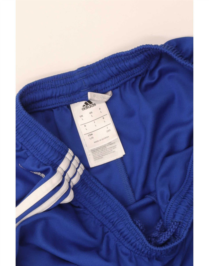 Pantaloncini sportivi Adidas Climalite da uomo grandi in poliestere blu