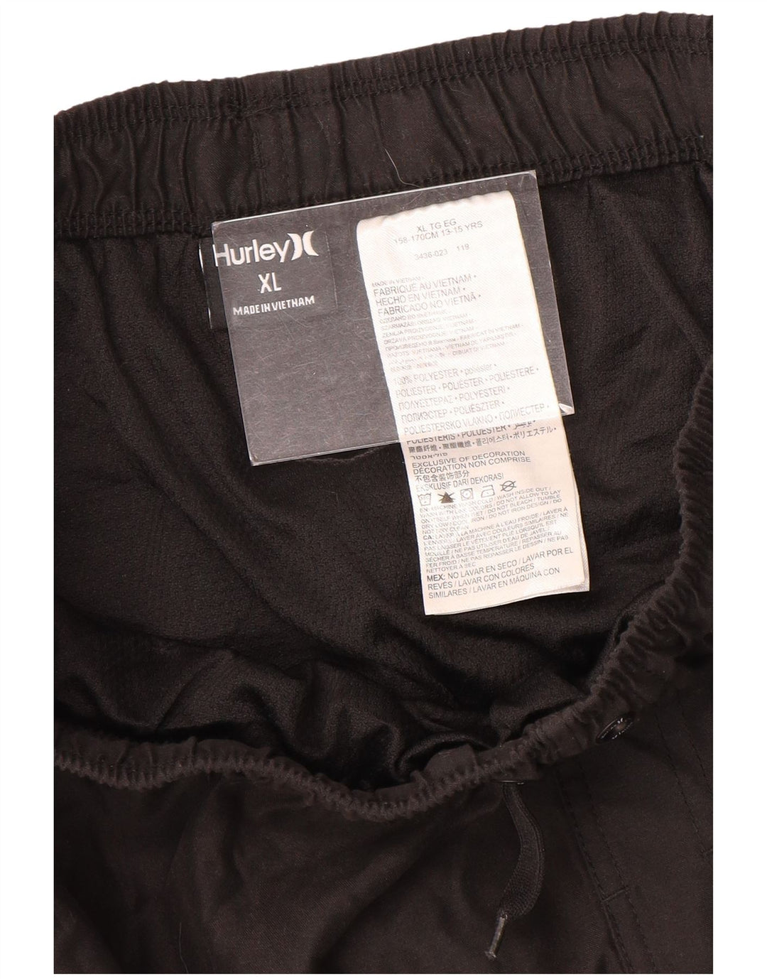 Pantaloncini da bagno con grafica Hurley per ragazzi 13-14 anni XL Marrone Poliestere