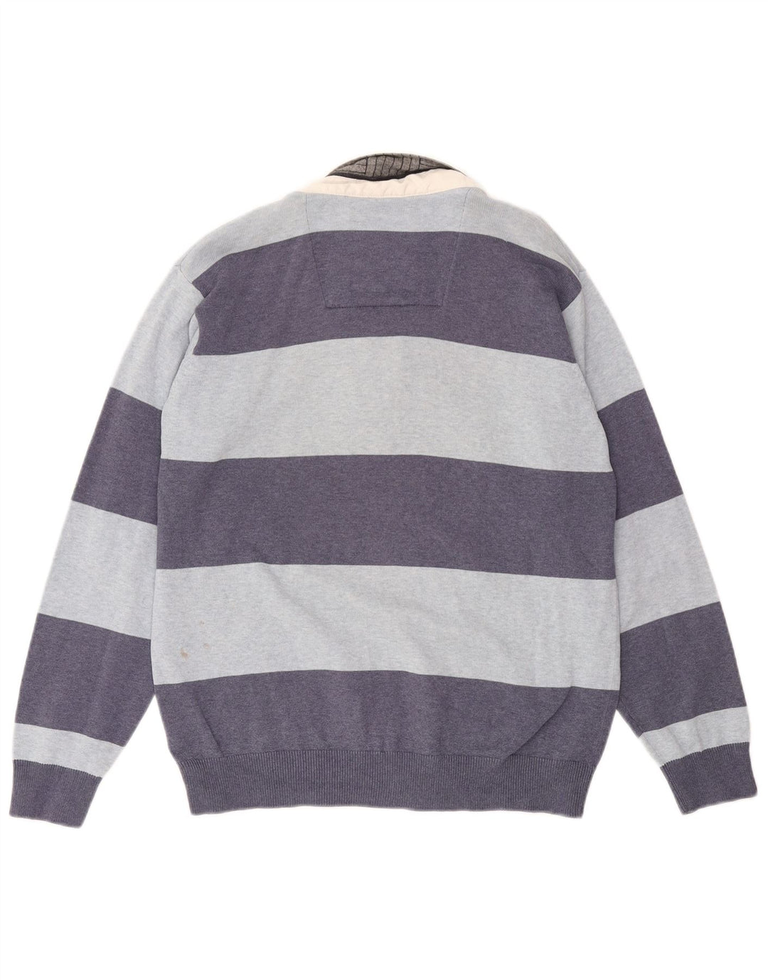 Polo da rugby da uomo Marks & Spencer Blue Harbour a righe blu medio