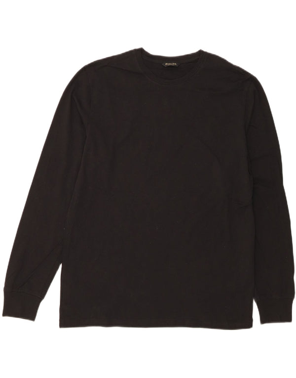 MASSIMO DUTTI Mens Top Long Sleeve Large Black