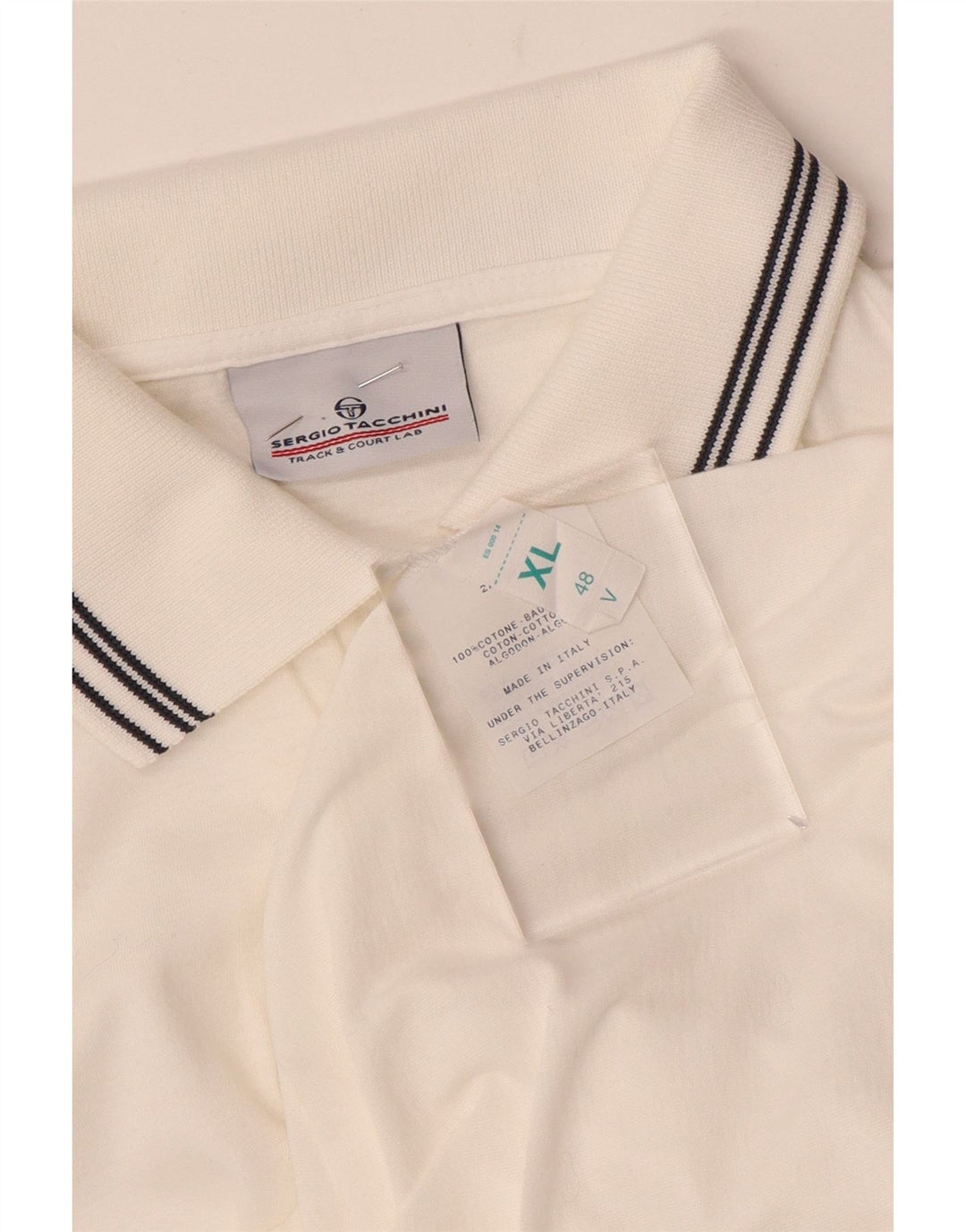 Polo Donna Sergio Tacchini IT 48 XL Cotone Bianco