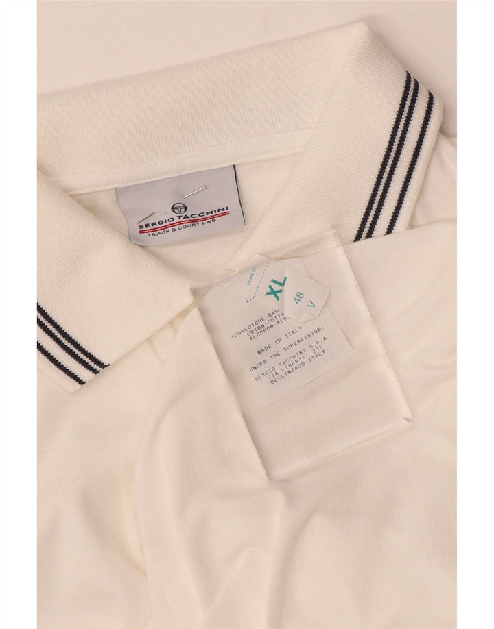 Polo Donna Sergio Tacchini IT 48 XL Cotone Bianco