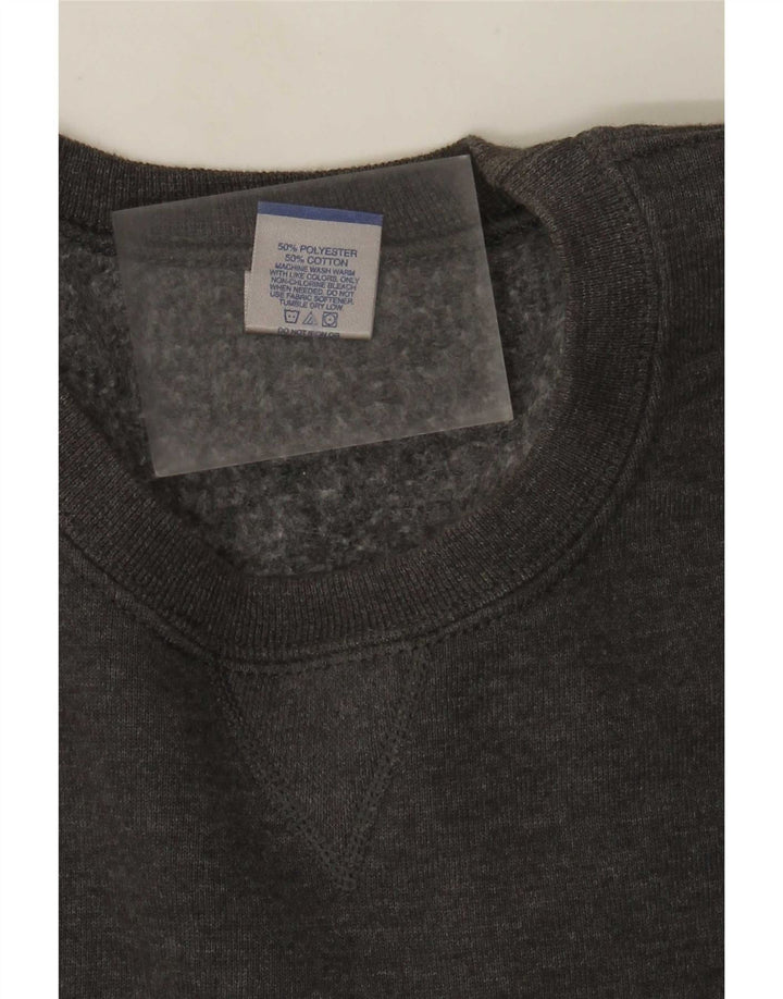 Felpa da uomo Russell Athletic, maglione grande, poliestere grigio