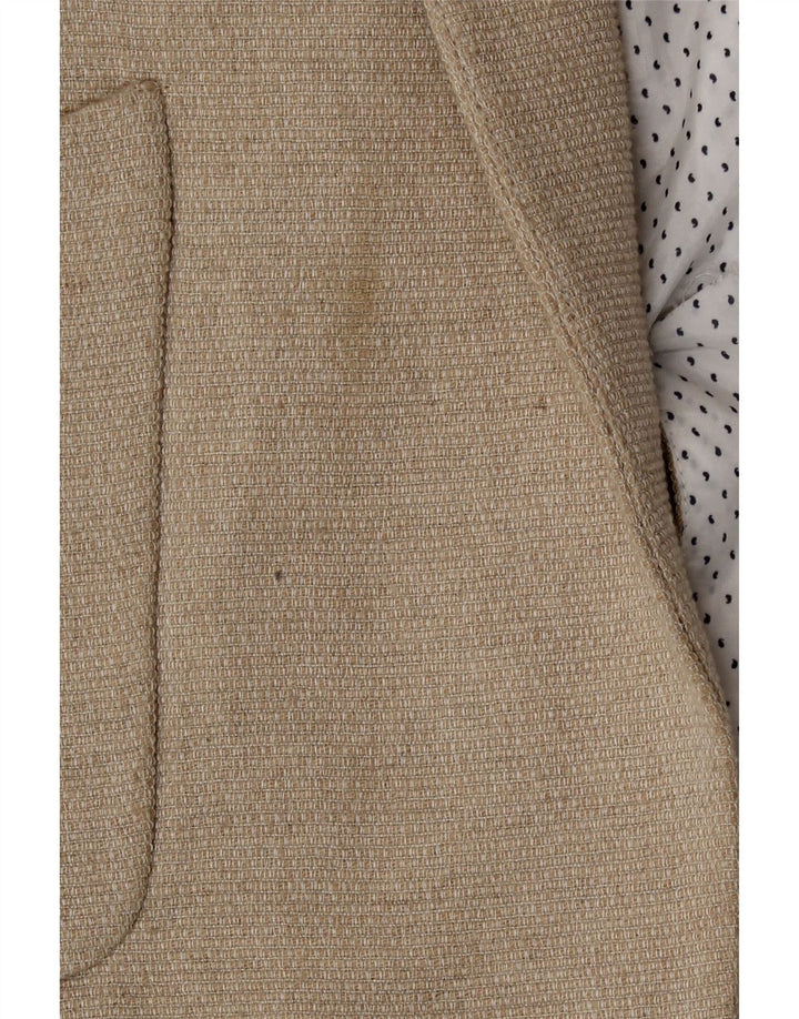 Giacca blazer aperta da donna Zara UK 16 grande bianco sporco