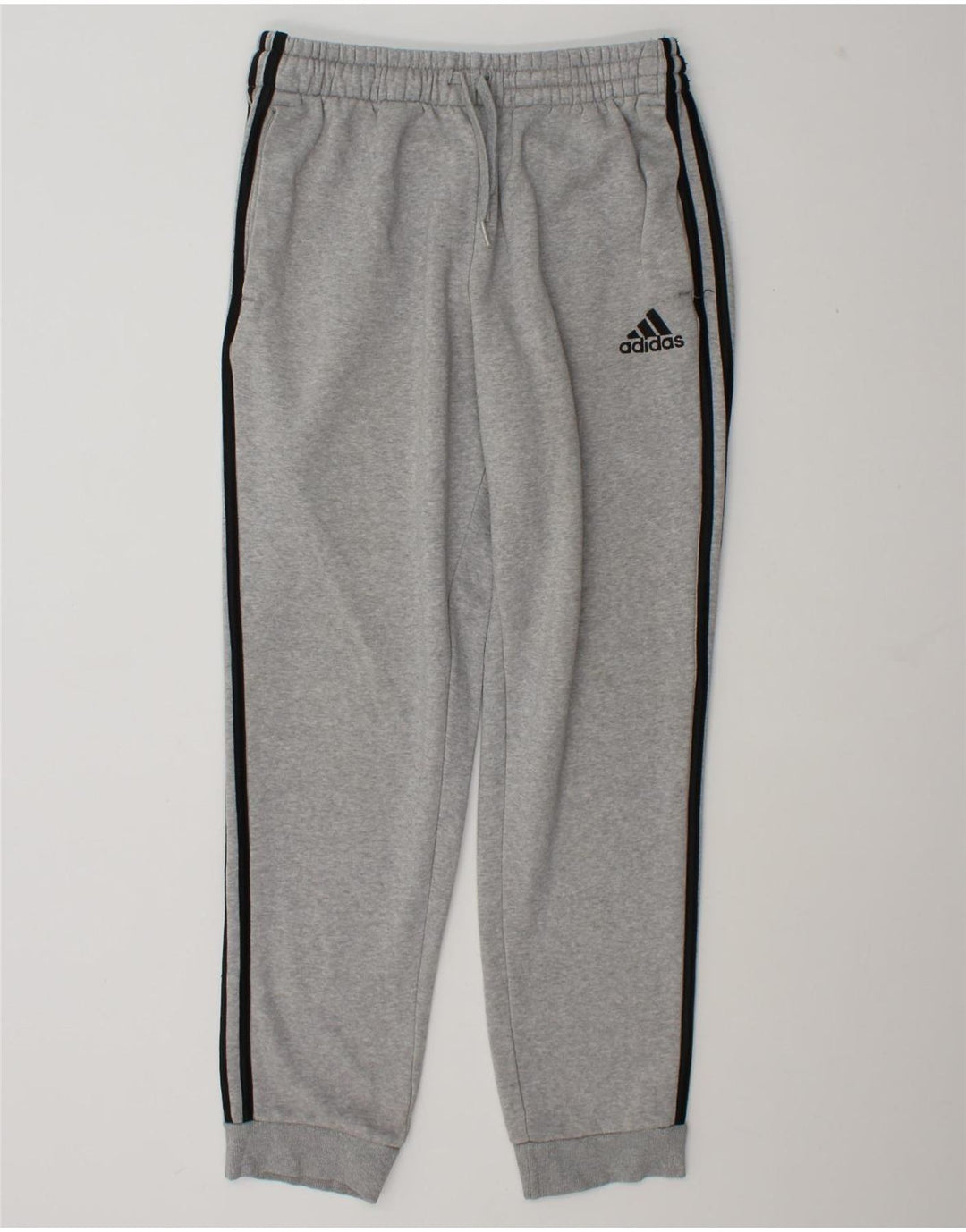 Pantaloni da tuta da uomo Adidas Joggers in cotone chiazzato grigio medio