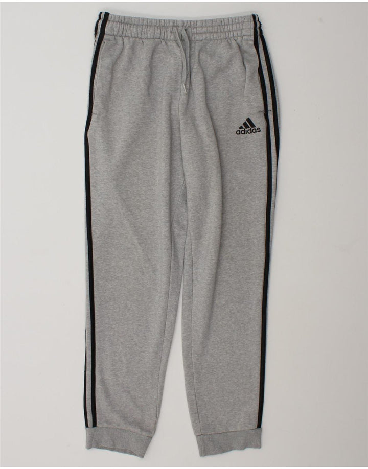 Pantaloni da tuta da uomo Adidas Joggers in cotone chiazzato grigio medio